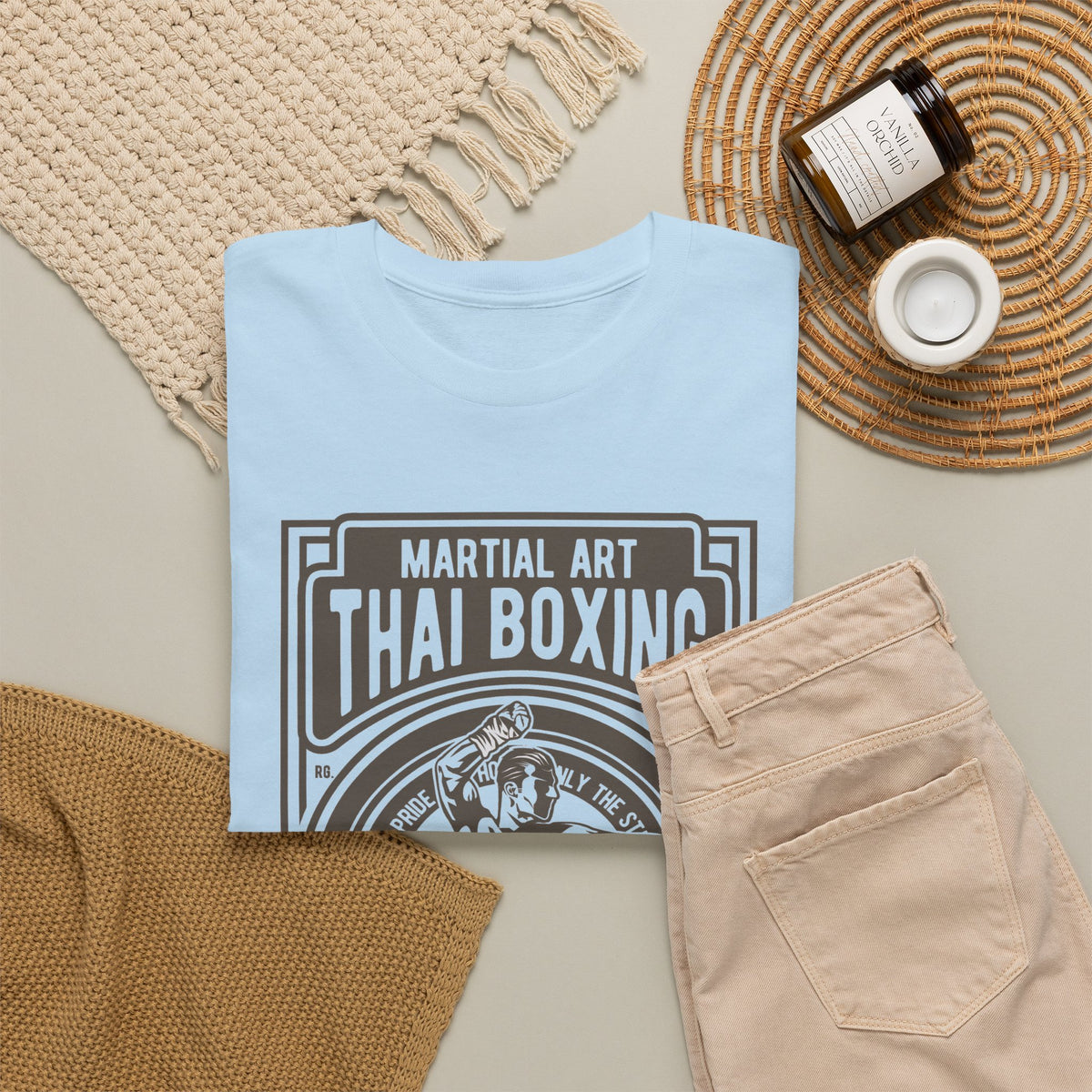 Muay Thai Boxing Vintage Emblem T-Shirt