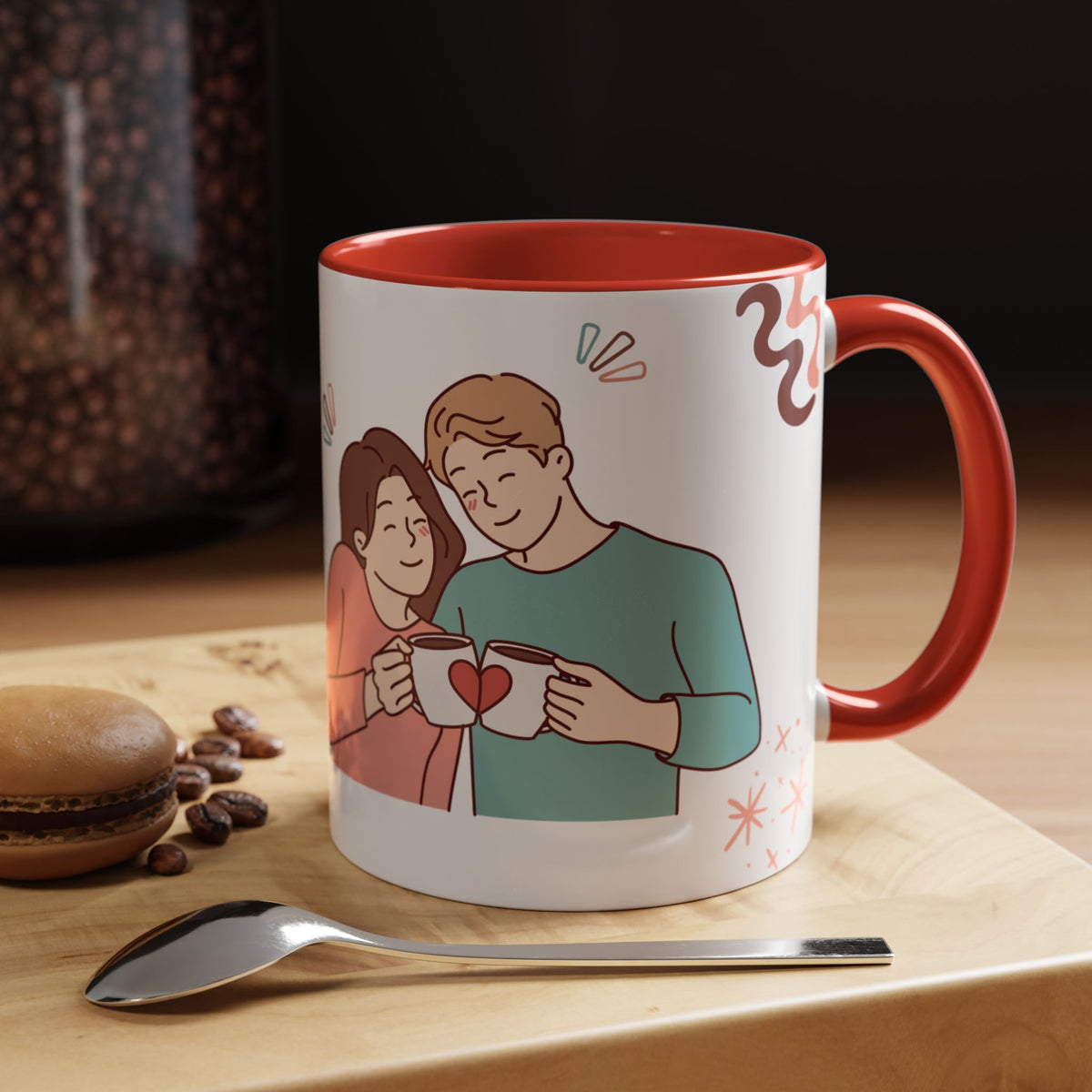 Cute Romantic Heart Design 11oz Mug