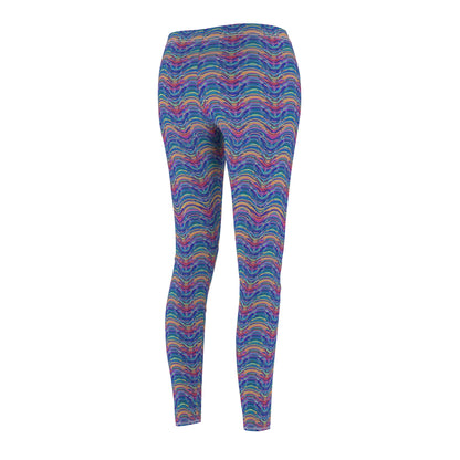 Colorful Psychedelic Patterned Women's Leggings