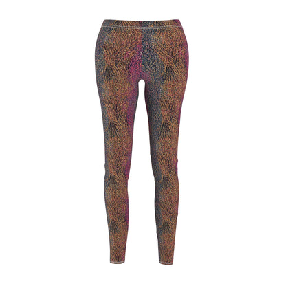Abstract Earth-Tone Women's Leggings
