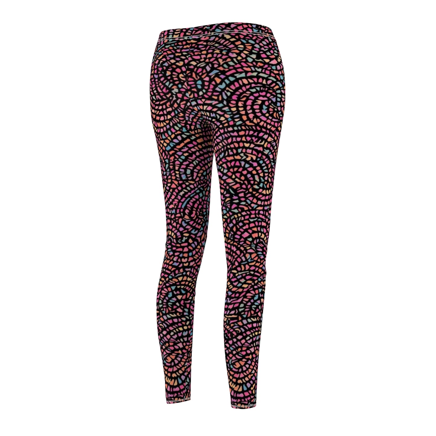 Colorful Mosaic Swirl Women's Leggings