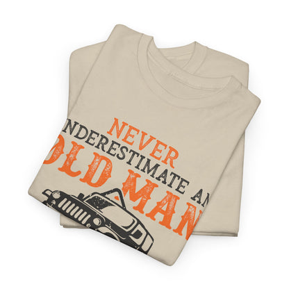 Never Underestimate Old Man With Jeep T-Shirt