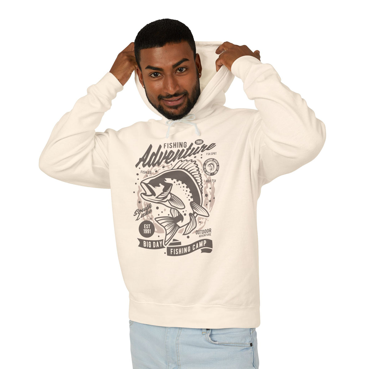 Fishing Adventure Lightweight Hooded Sweatshirt