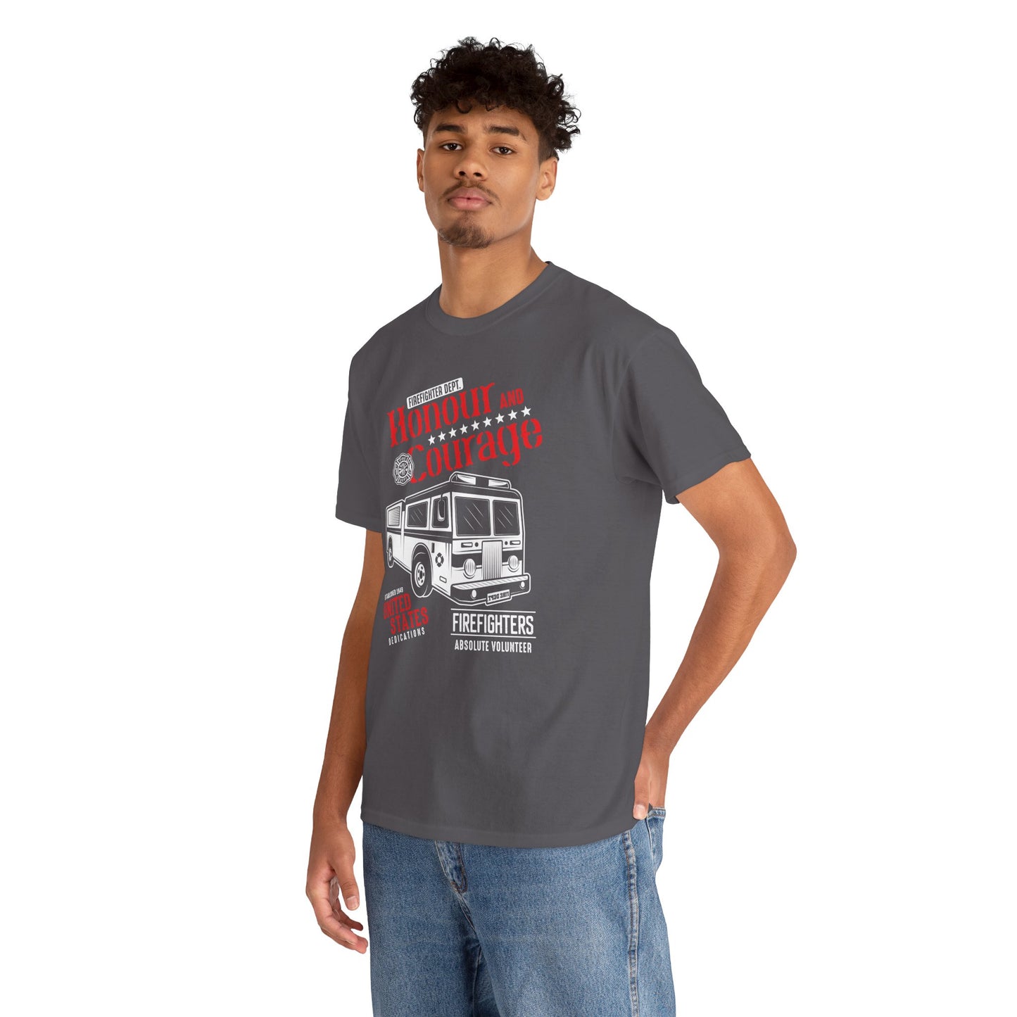 Honour and Courage Firetruck Men's Tee