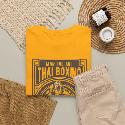 Muay Thai Boxing Vintage Emblem T-Shirt