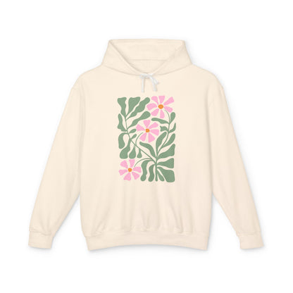 Botanical Floral Lightweight Women's Hooded Sweatshirt