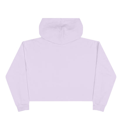Floral Retro Block Print Crop Hoodie