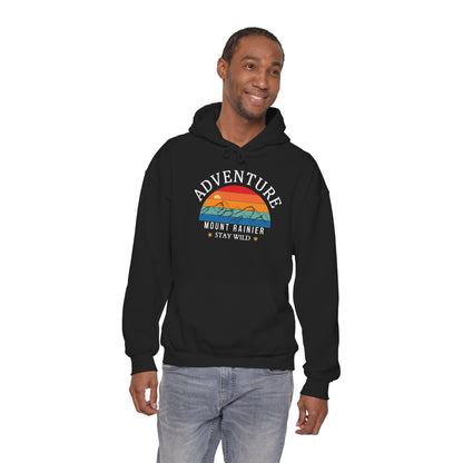 Adventure Mount Rainier "Stay Wild" Heavy Blend Hooded Sweatshirt
