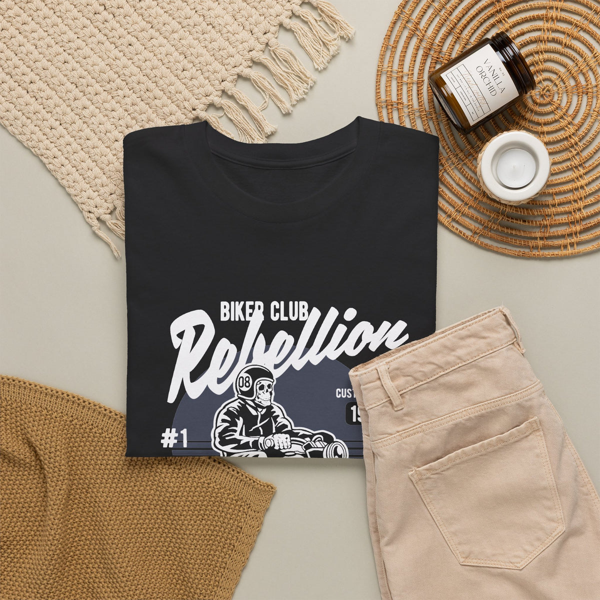 Rebellion Motorcycle Graphic T-Shirt