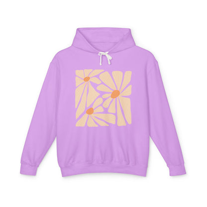 Daisy Square Lightweight Women's Hooded Sweatshirt
