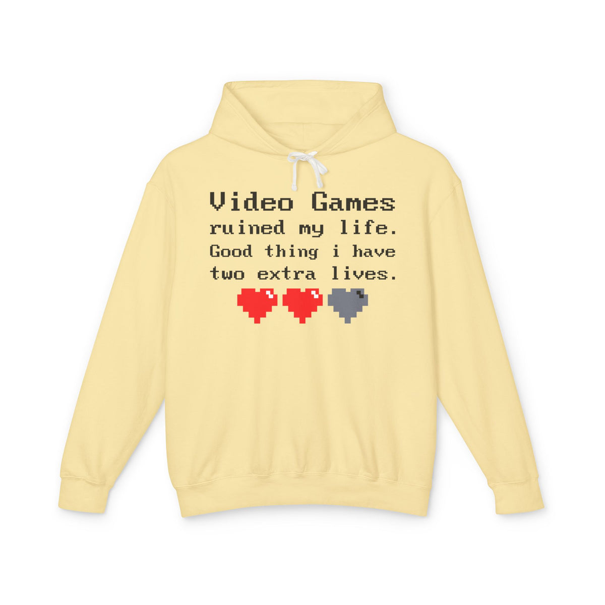 Video Games Ruined My Life Lightweight Women's Hooded Sweatshirt