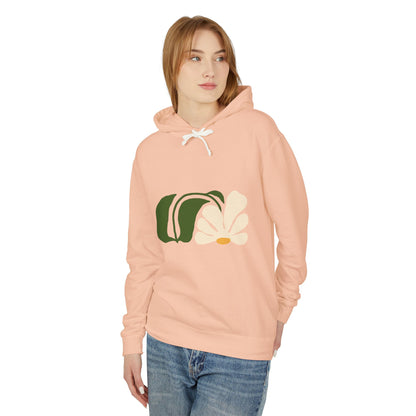Botanical Butterfly Lightweight Women's Hooded Sweatshirt