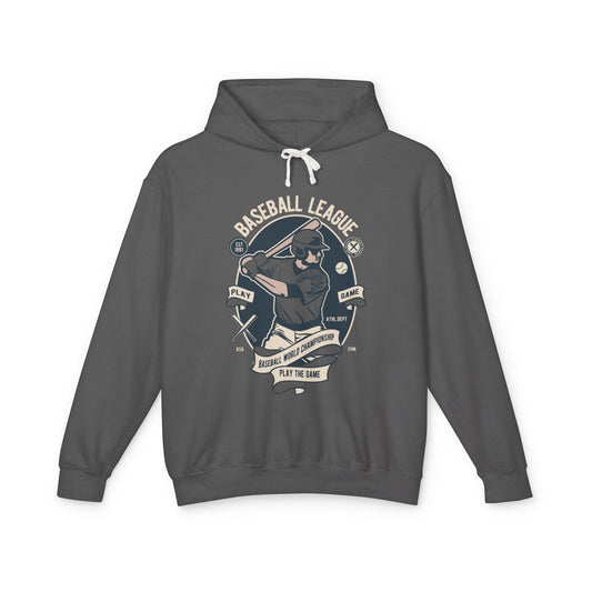 Baseball League Lightweight Hooded Sweatshirt