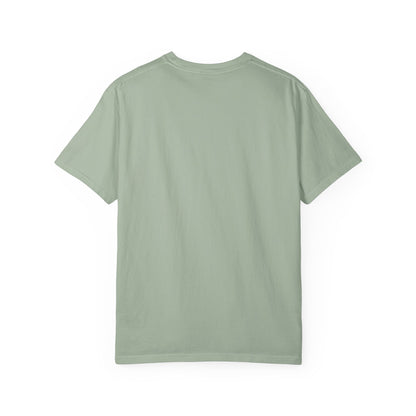 Floral Retro Block Print Garment-Dyed Women's T-Shirt