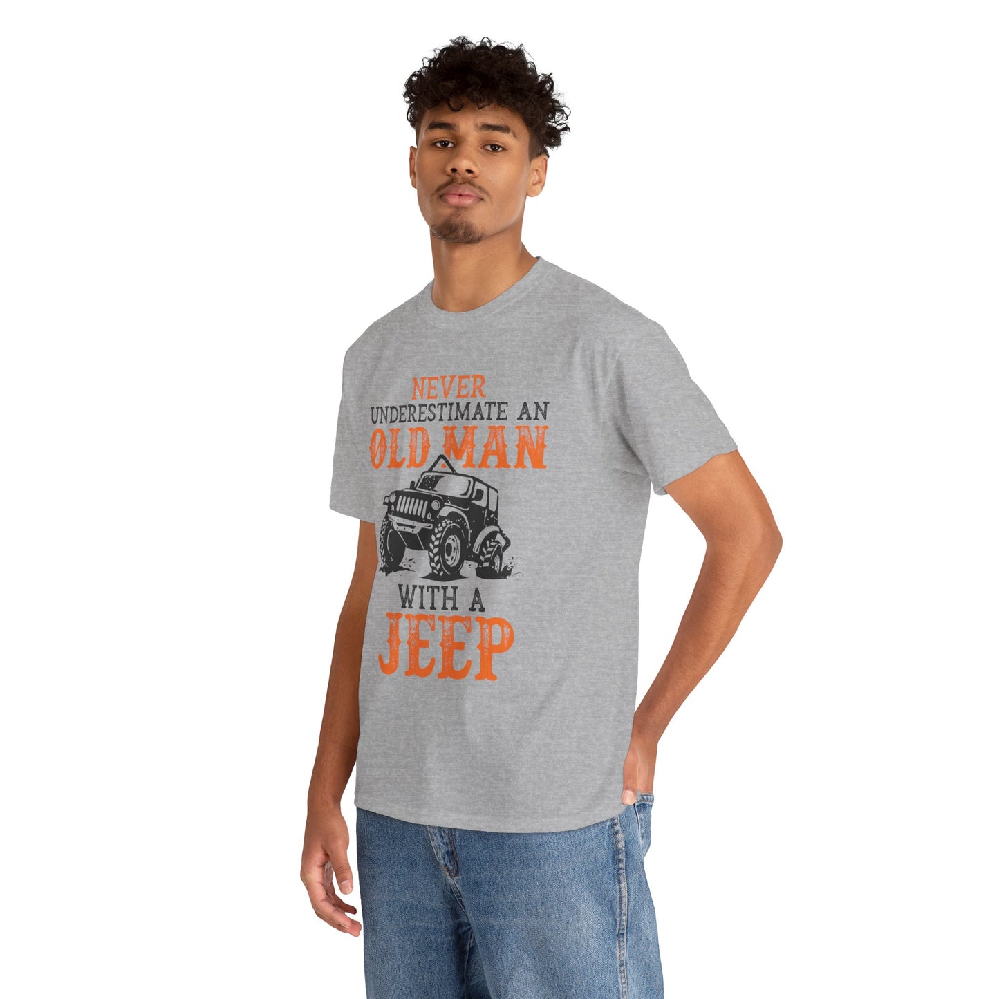 Never Underestimate Old Man With Jeep T-Shirt