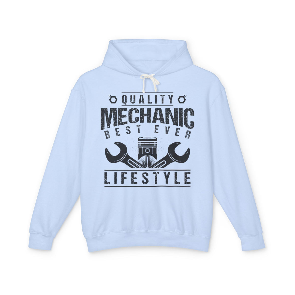 Quality Mechanic Best Ever Lifestyle Lightweight Hooded Sweatshirt