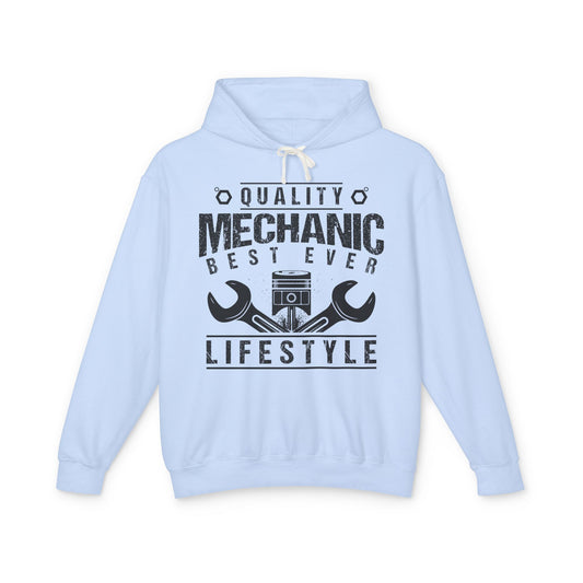 Quality Mechanic Best Ever Lifestyle Lightweight Hooded Sweatshirt