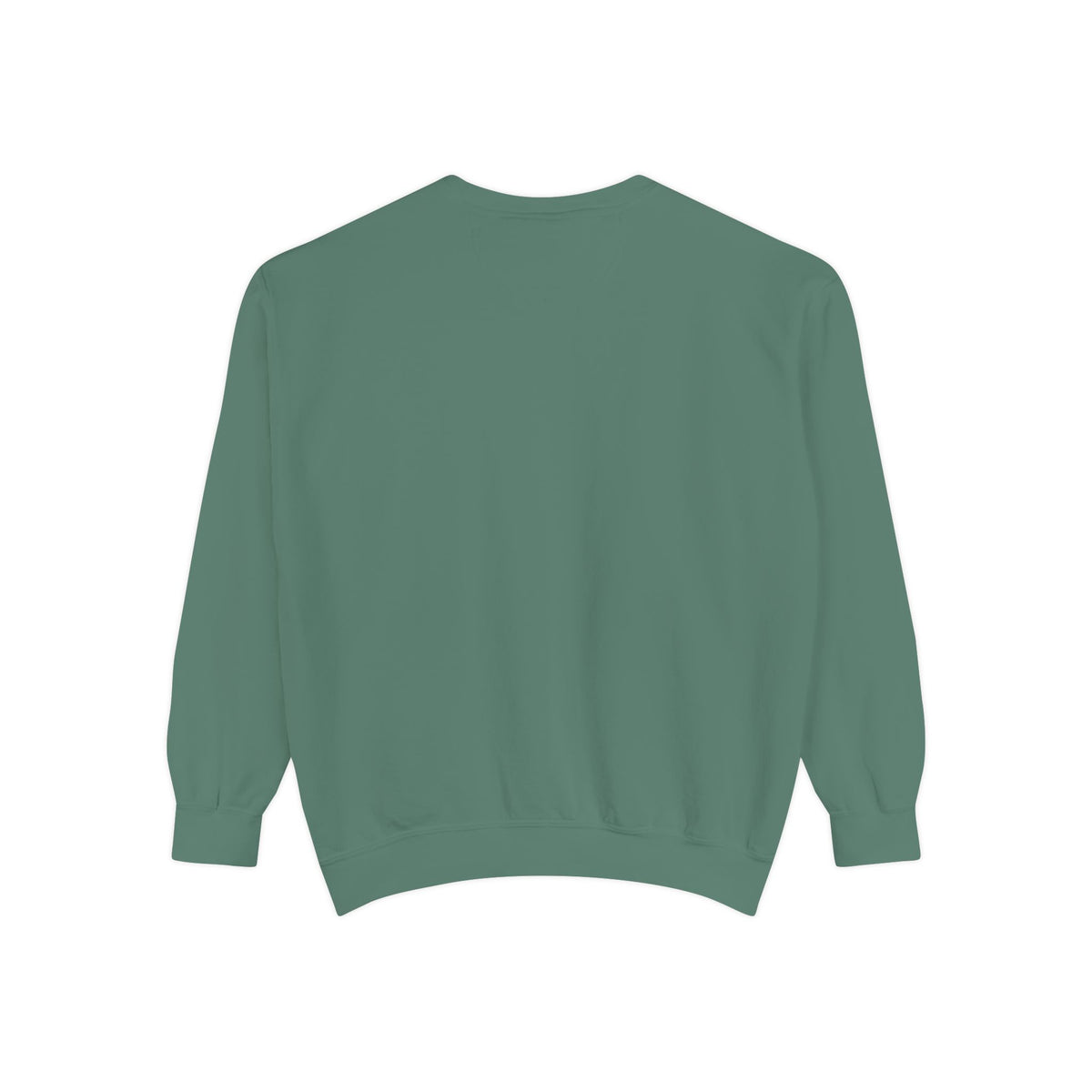 Floral Retro Block Print Garment-Dyed Women's Sweatshirt