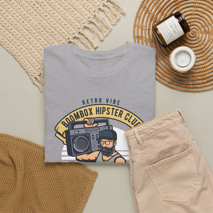 Retro Vibe Hipster Boombox Club T-Shirt
