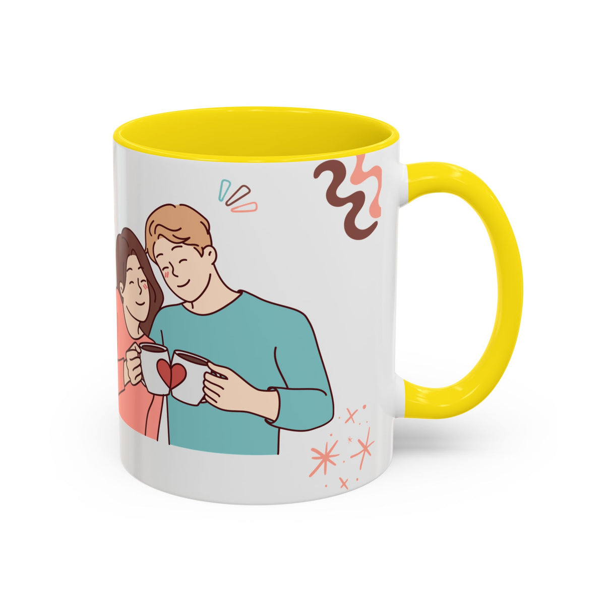 Cute Romantic Heart Design 11oz Mug