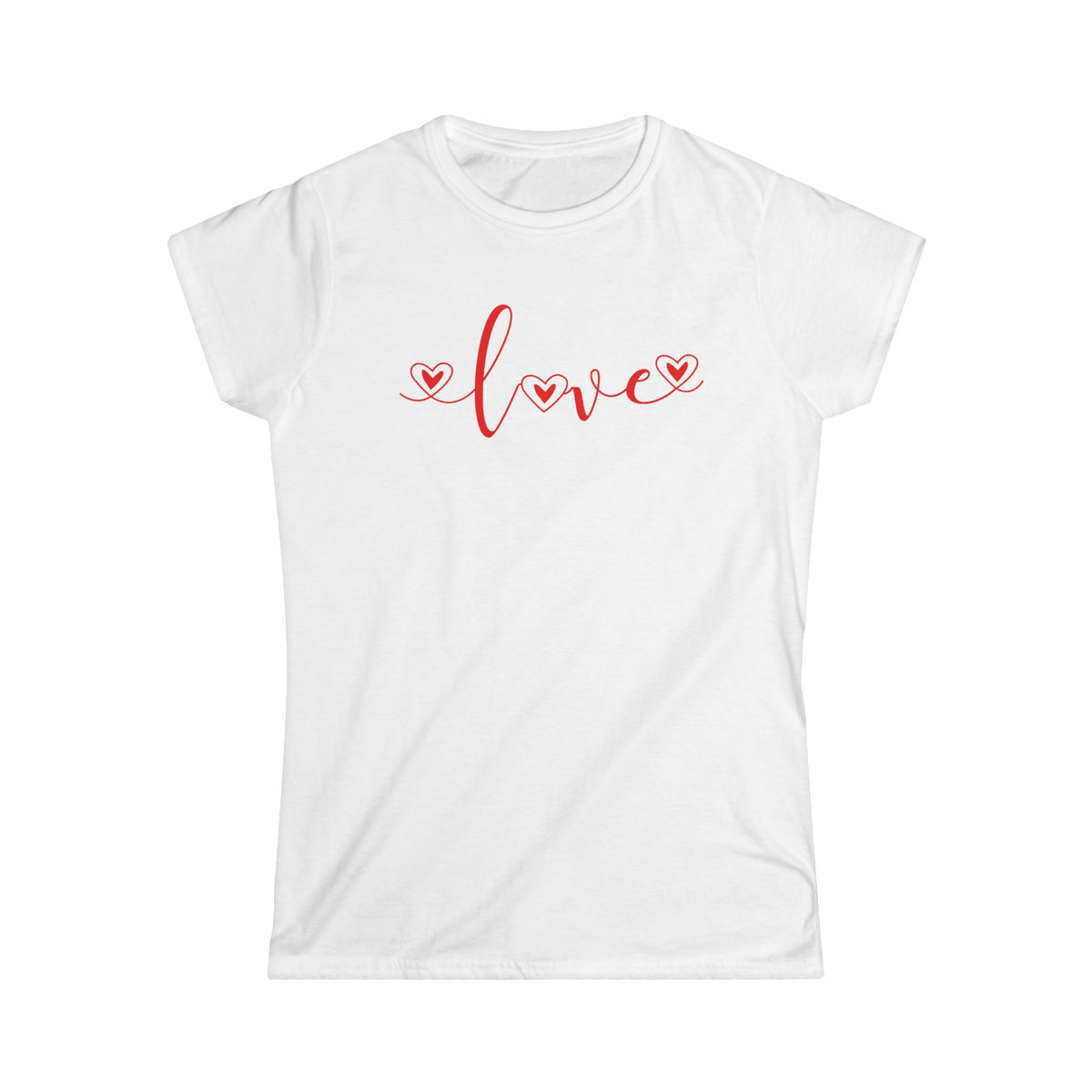 Red Heart Calligraphy Women's T-Shirt