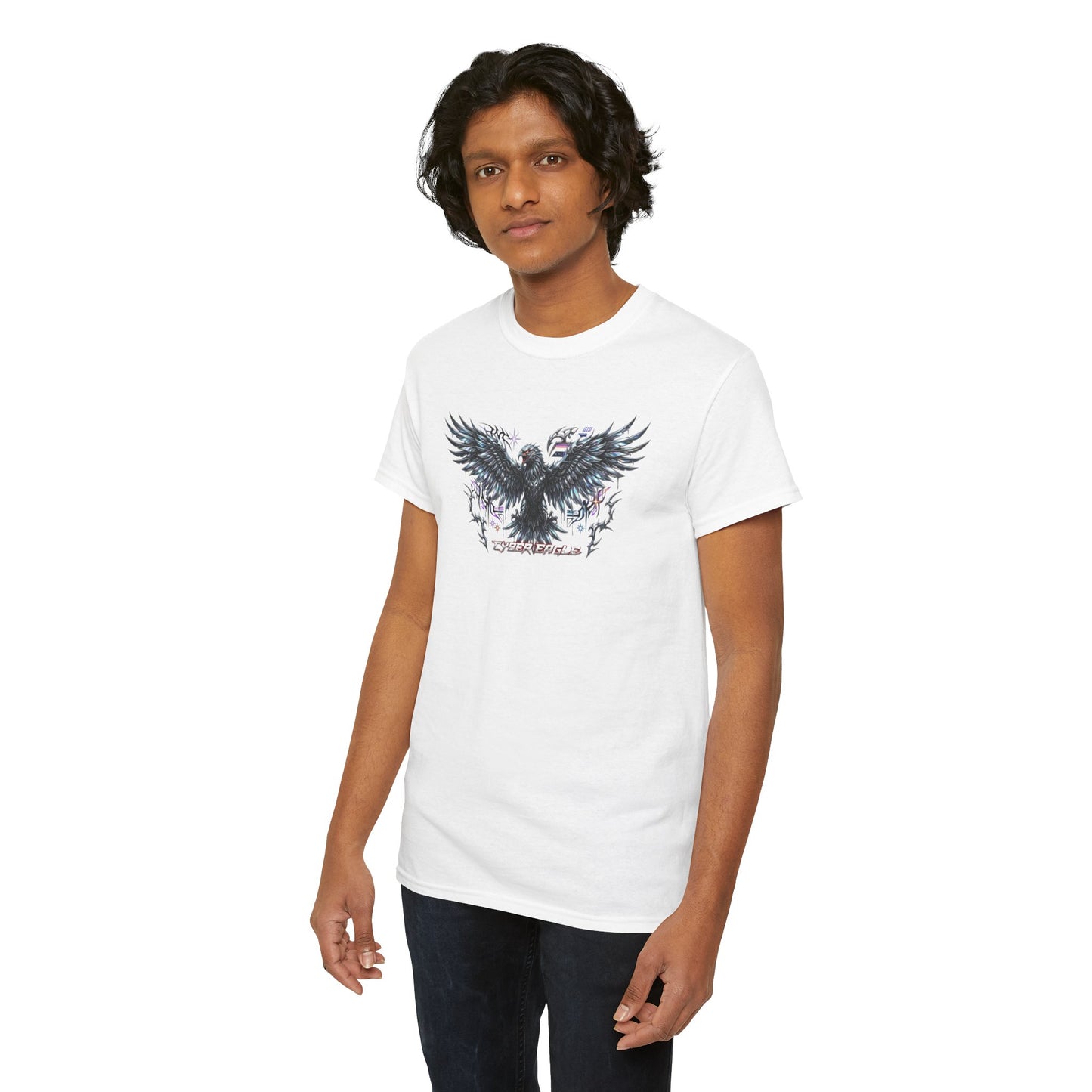 Chrome Eagle Wings Graphic Men's Tee