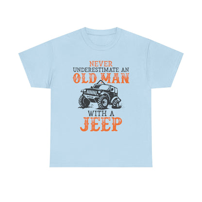 Never Underestimate Old Man With Jeep T-Shirt