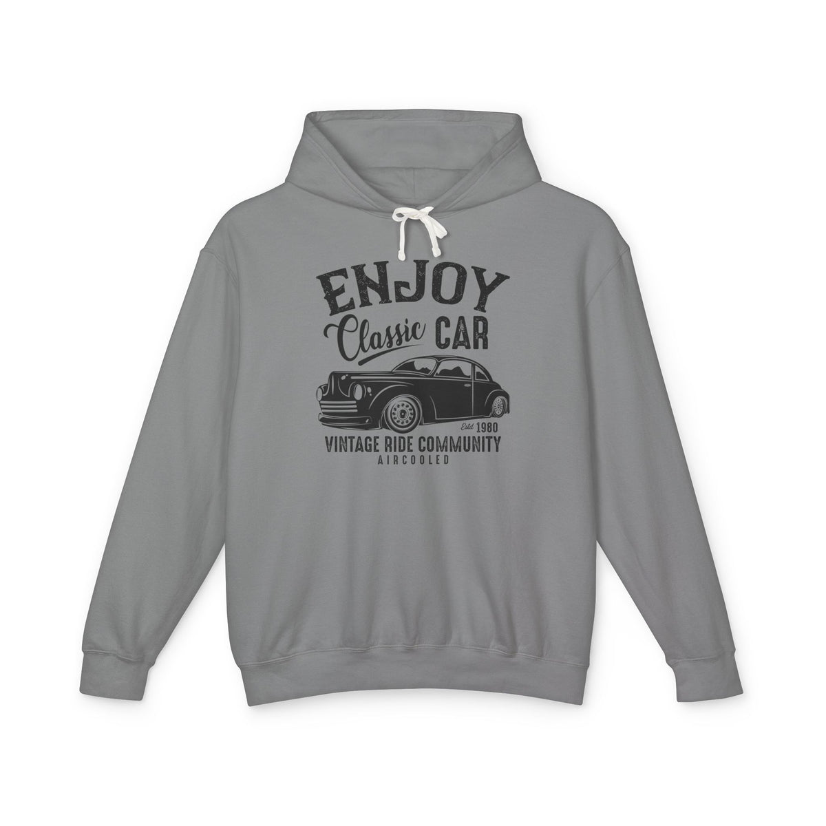 Enjoy Classic Car Lightweight Hooded Sweatshirt