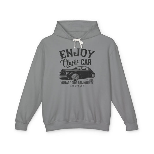 Enjoy Classic Car Lightweight Hooded Sweatshirt