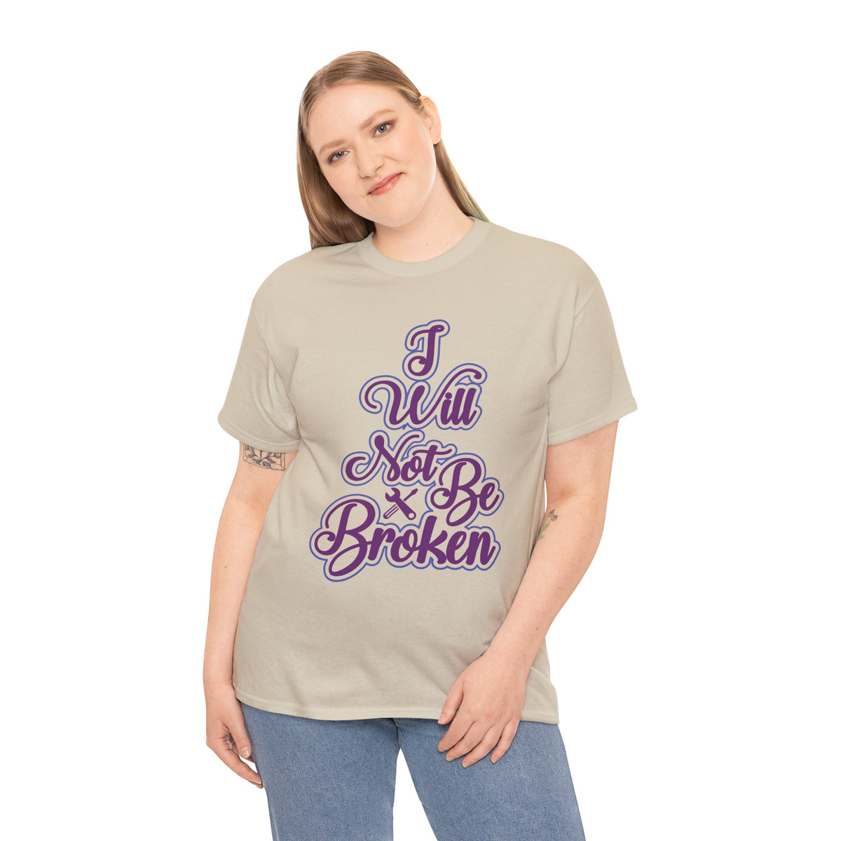 Camiseta para mujer I Will Not Be Broken