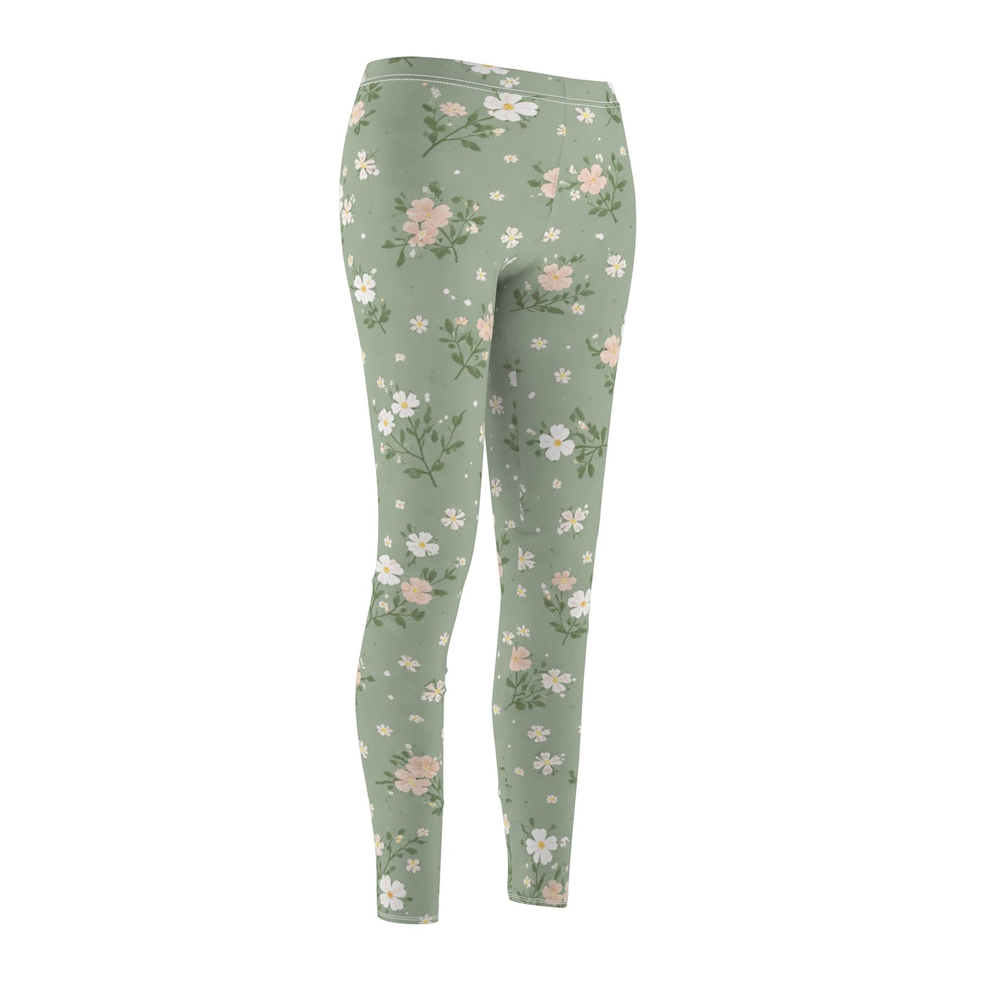 Pastel Blossom Women's Casual Leggings