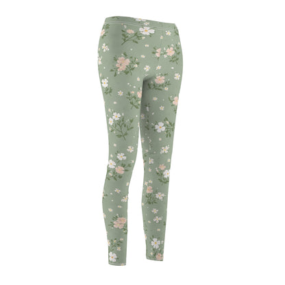 Pastel Blossom Women's Casual Leggings