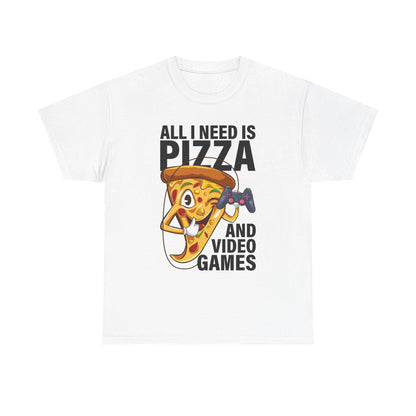 "All I Need Is Pizza And Video Games" Graphic T-Shirt