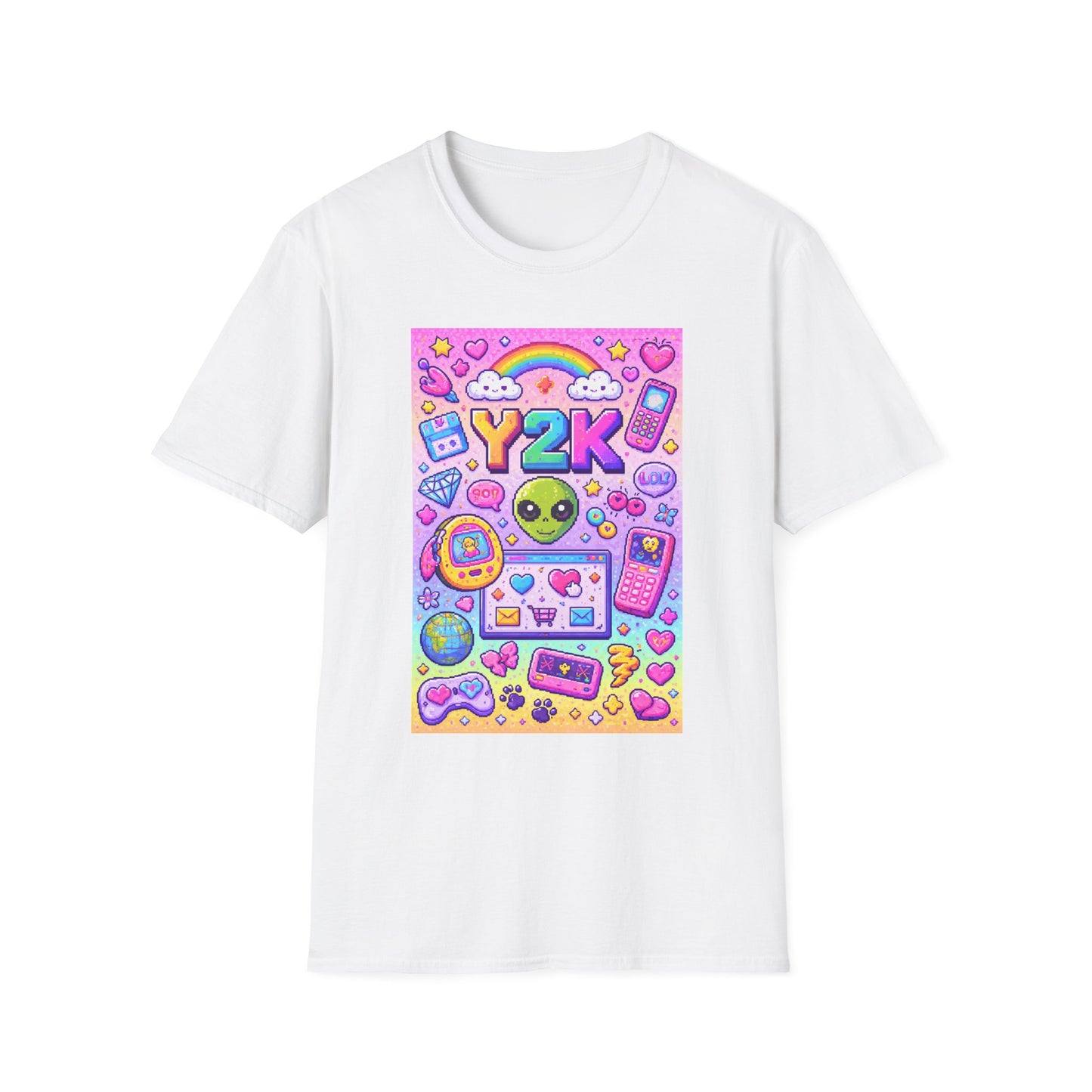 8Bit Y2K Retro Tech Graphic Women's T-Shirt