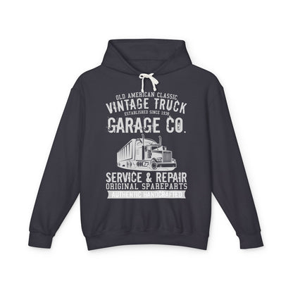 Old American Classic Vintage Truck Garage Co. Lightweight Hooded Sweatshirt