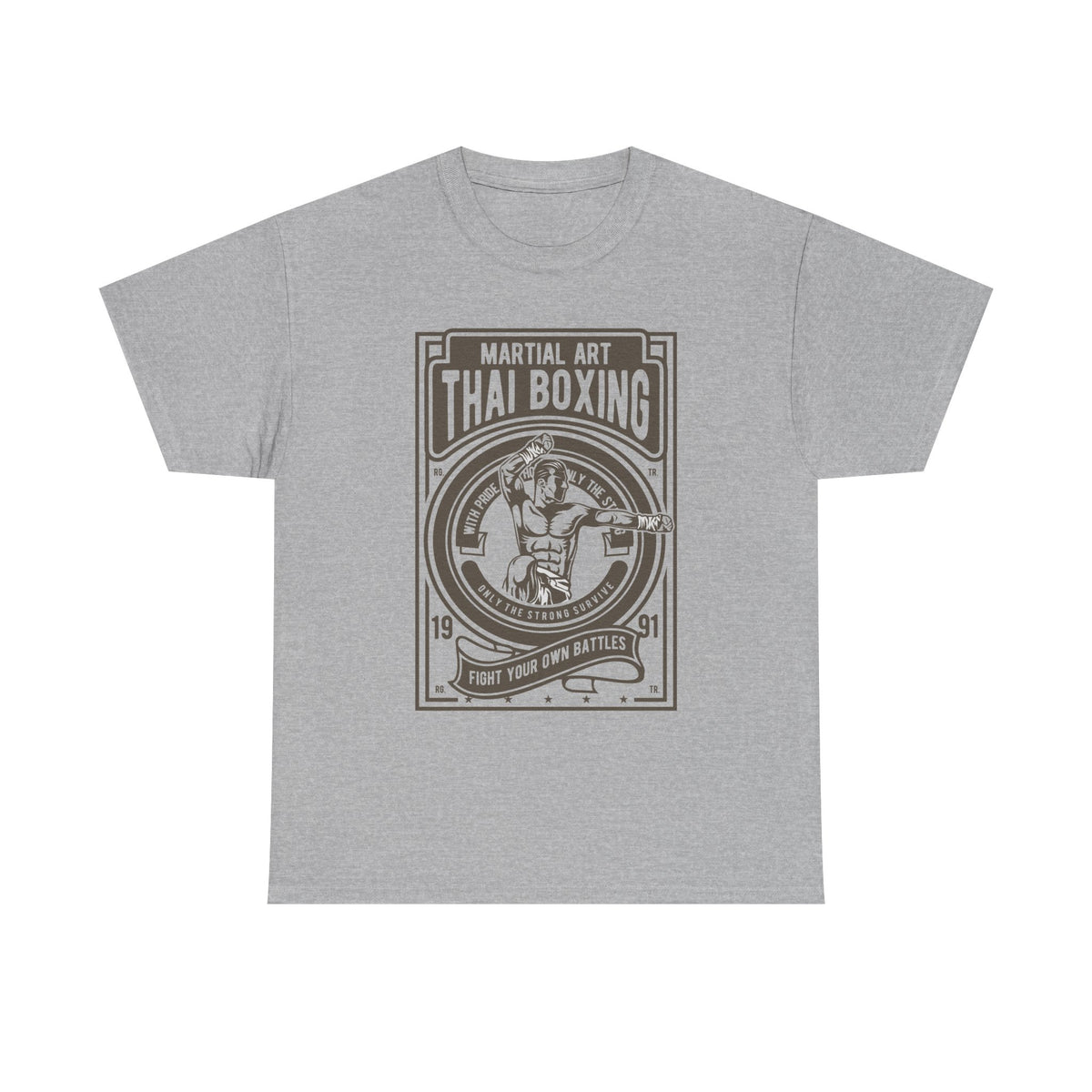 Muay Thai Boxing Vintage Emblem T-Shirt