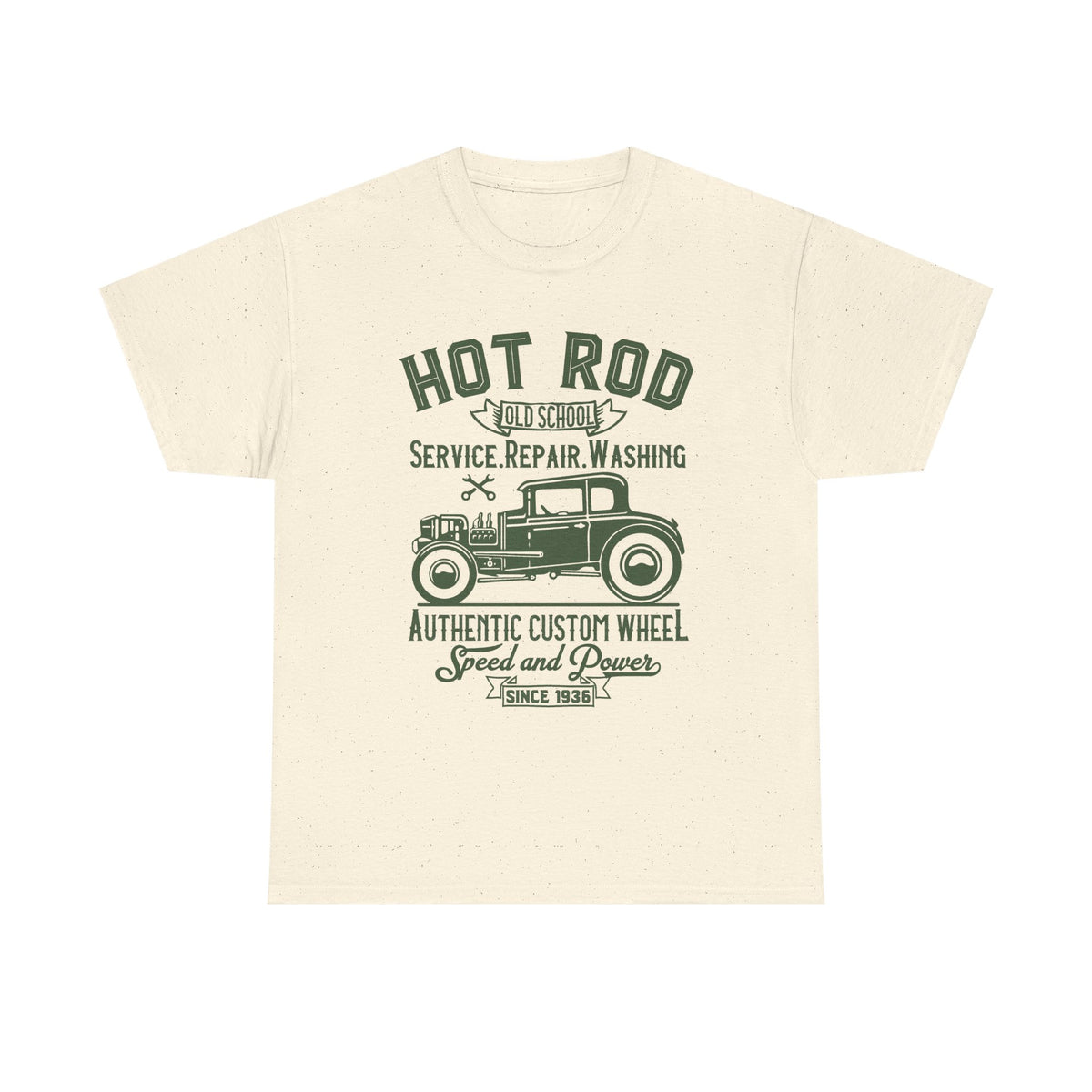 Hot Rod Old School Authentic Custom Wheel T-Shirt