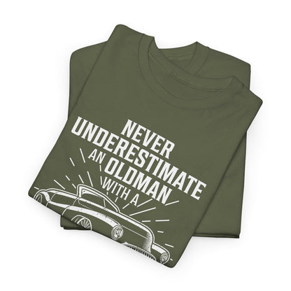 Never Underestimate Old Man With Classic Car Men's T-Shirt