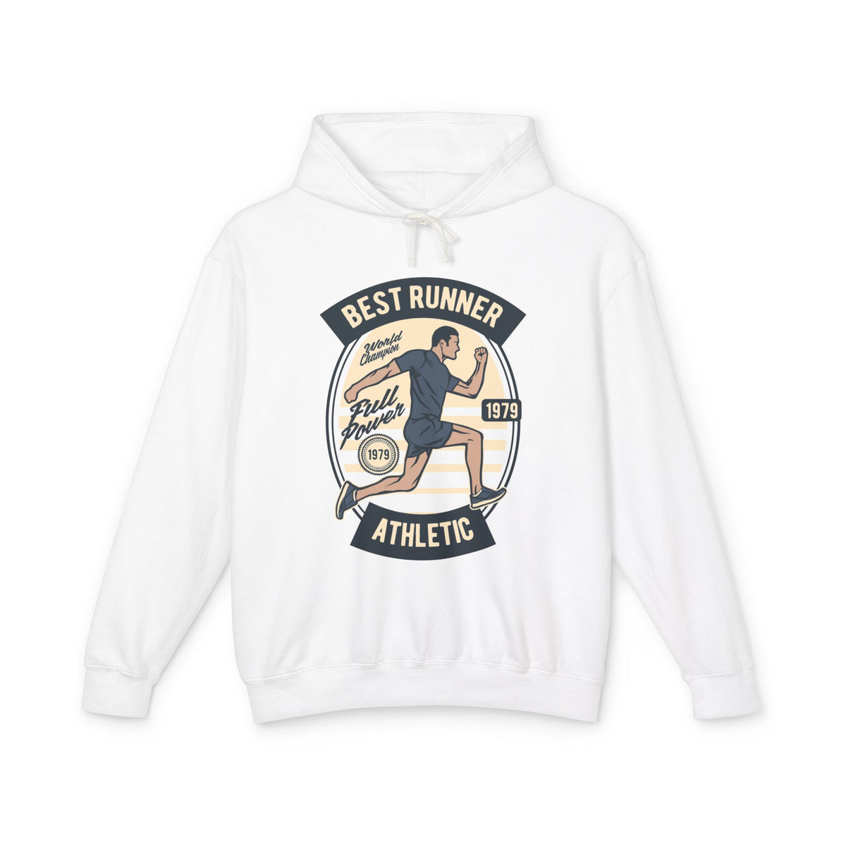 "Best Runner Athletic" Lightweight Hooded Sweatshirt