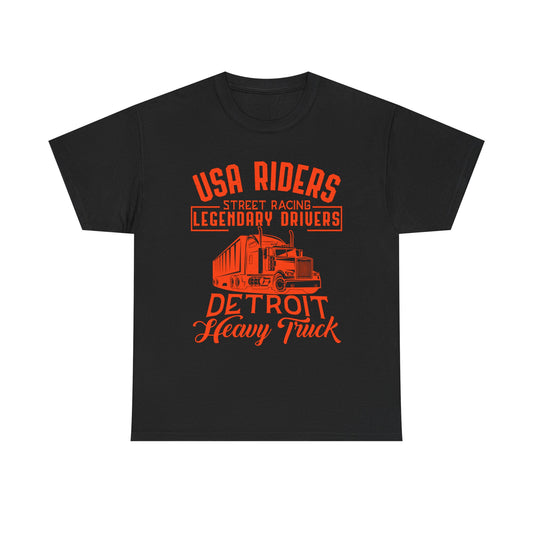 USA Riders Detroit Heavy Truck T-Shirt