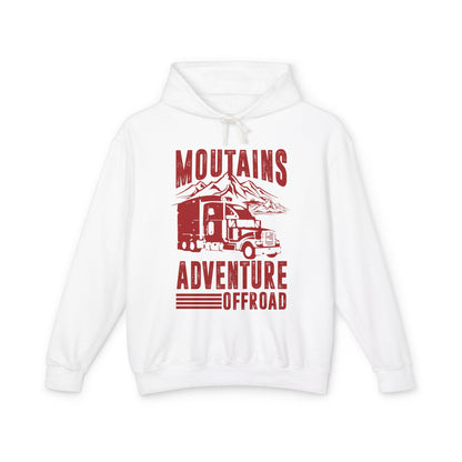 Mountains Adventure Offroad Lightweight Hooded Sweatshirt