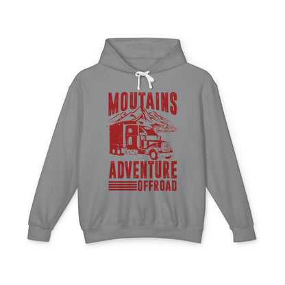 Mountains Adventure Offroad Lightweight Hooded Sweatshirt