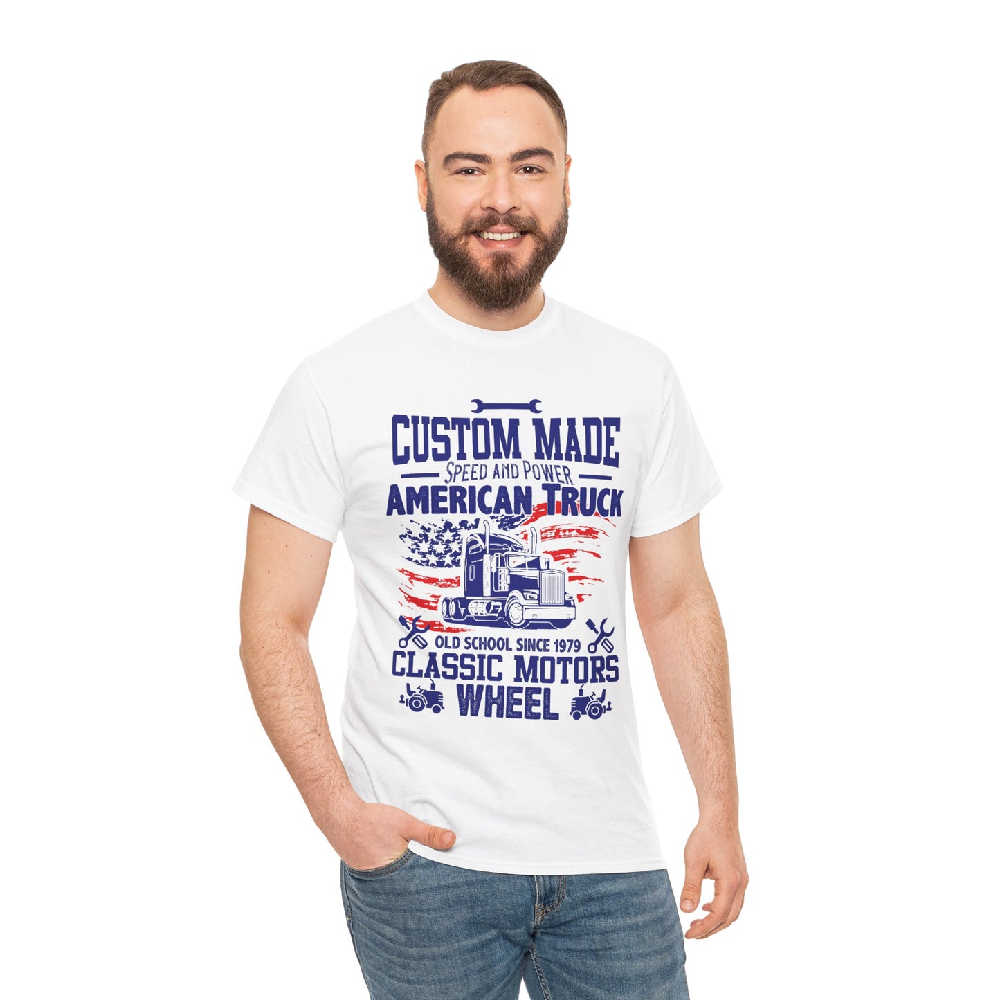Custom Made American Truck Graphic Tee