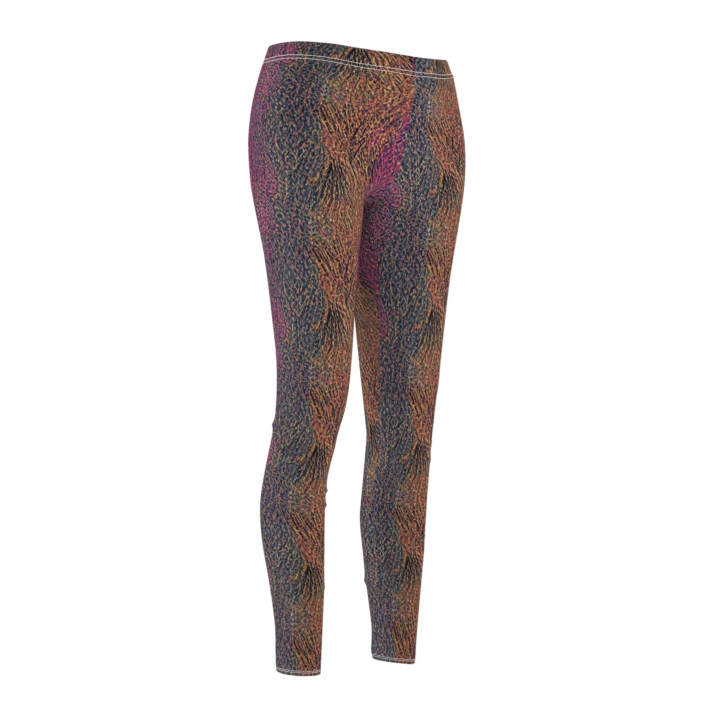 Abstract Earth-Tone Women's Leggings
