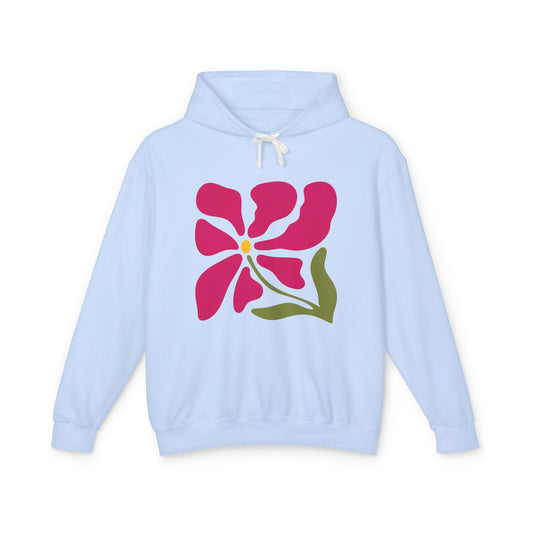 Floral Abstract Flower Lightweight Women's Hooded Sweatshirt