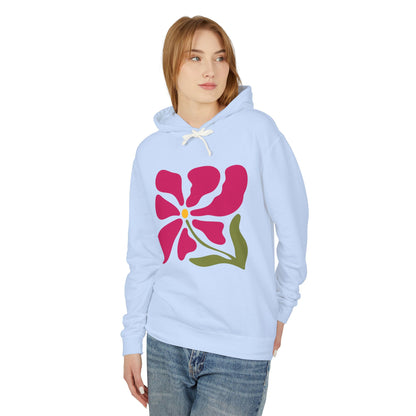 Floral Abstract Flower Lightweight Women's Hooded Sweatshirt
