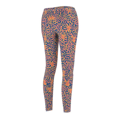 Abstract Leopard-Print Women's Leggings