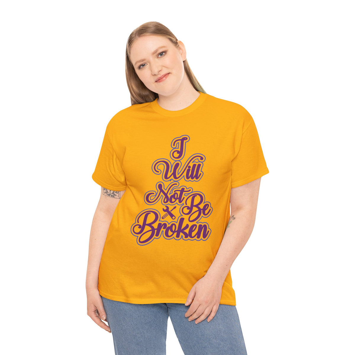 Camiseta para mujer I Will Not Be Broken