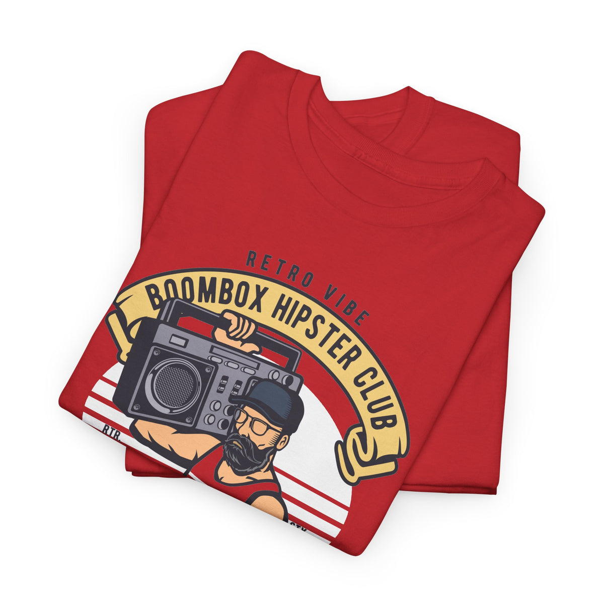 Retro Vibe Hipster Boombox Club T-Shirt