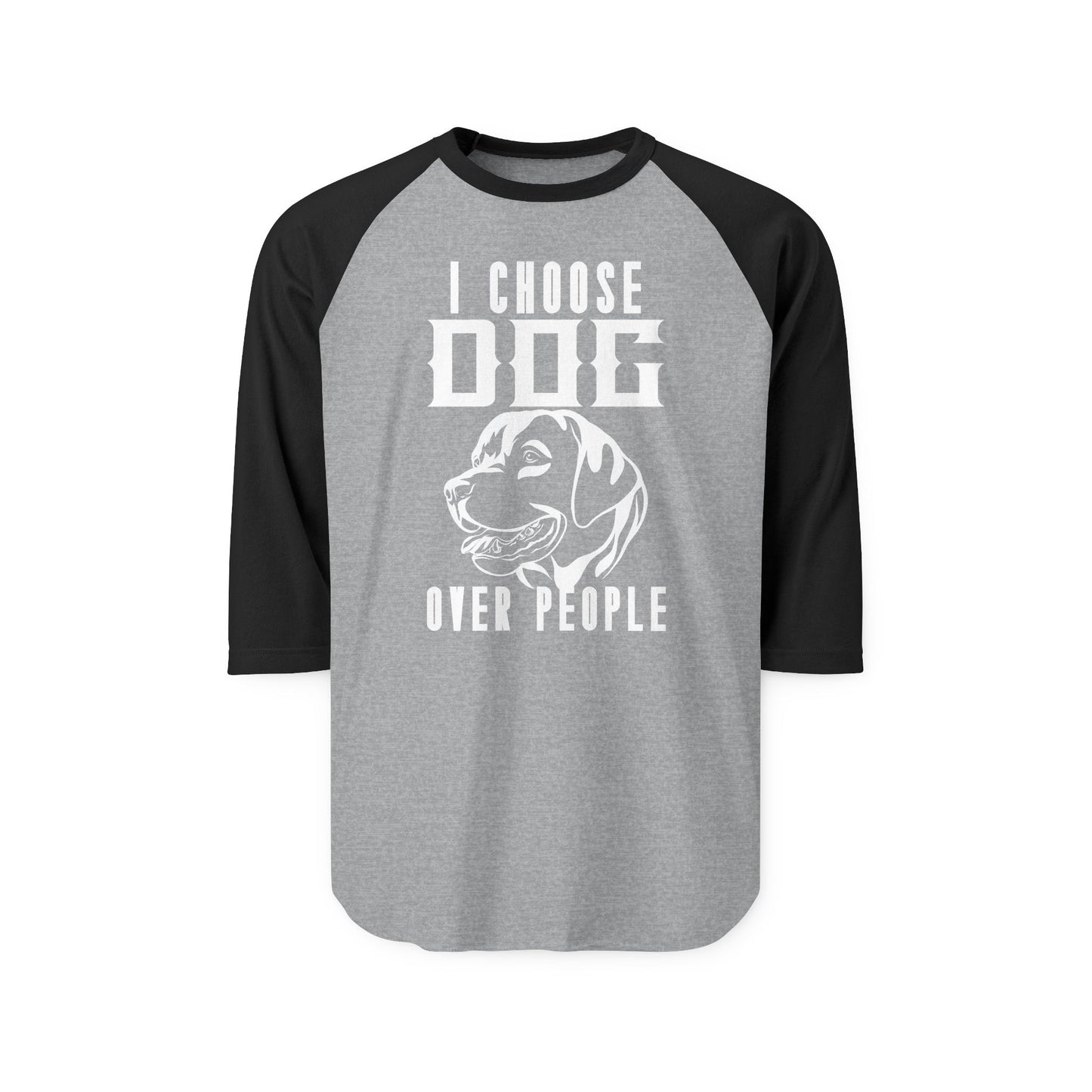 I Choose Dog Over People Raglan Women's Shirt